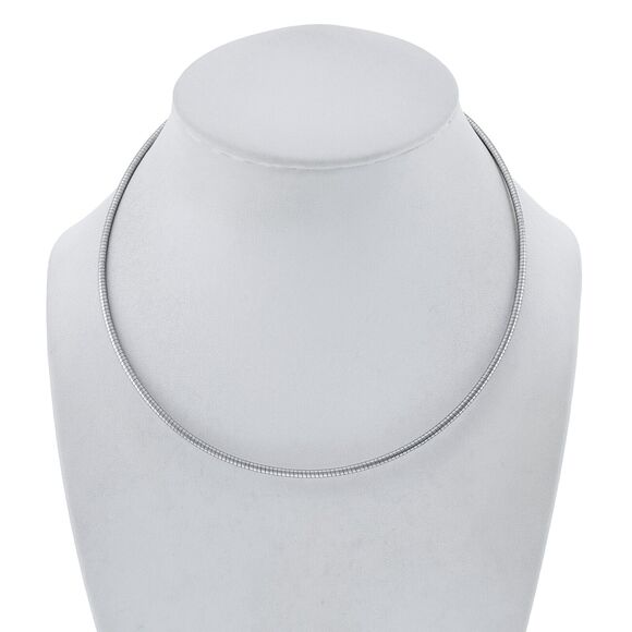 Vintage AGI Sterling Silver 925 2.2mm Snake Chain Necklace 16" - Picture 1 of 4